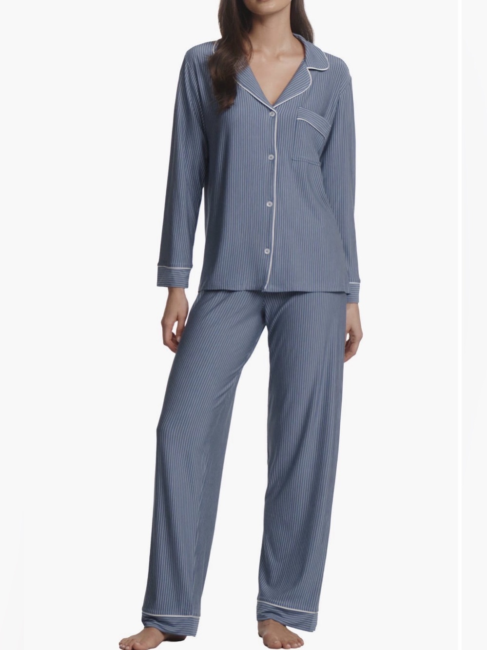 Eberjey NEW Size XL Gisele Printed TENCEL Modal Long PJ Set